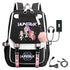 K-Pop Demon Hunters Anime School Backpack Cute Cartoon Bag for Students black_tfrf black 10