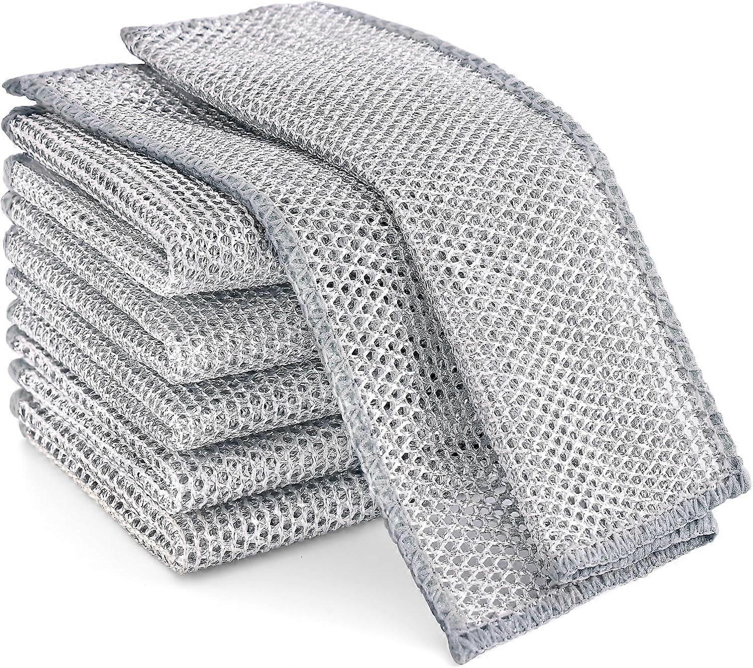 2025 Latest Model 6-Pack Multifunctional Steel Wire Dish Cloths, Double Layer