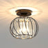 Modern Crystal Ceiling Light E27 LED Ceiling Lamp Mini Crystal Chandelier for Kitchen Dining Room Bedroom Hallway Entrance (Black)HYD