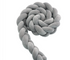 Baby rotating bed snake, bed cover decoration, handmade three-strand braid Light gray Light gray 1 meter