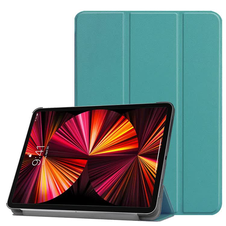 Case for Samsung Galaxy Tab A9+ Plus Tablet Screen Size 11 Inch 2023, Ultra Thin Foldable Hard Back Cover Stand Protector, Dark Blue Gree Green 11 in