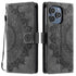 For iPhone 14 Pro Case Embossed Totem Skin Feel Wallet Leather Phone Case_yux