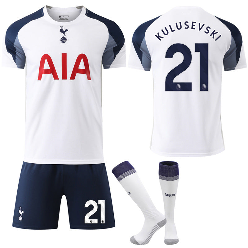 Tottenham Hotspur 2025-2026 Home Football Kit with Socks No.21 Kulusevski No.21 Kulusevski 26