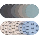 24-piece 50mm wet and dry sanding discs, 600-5000 grit, abrasive for polishing metal and wood