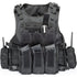 Tactical Vest, Adjustable Plate Carrier for Army, Police, Black