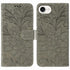 Case for iPhone 16e Lace Flowers PU Leather Flip Wallet Case
