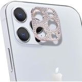 Bling Camera (Rose Gold) Back Cover for iPhone 12 Pro Max Camera, Diamond Protective Sticker Camera Lens Lens Cover for Apple iPhone 12 Pro Max