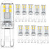 G9 LED bulbs 1.5W equivalent to 20W halogen cool white light 6000K, AC 220-240V, non-dimmable, mini bulb, flicker-free, 10-pack_max