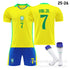 Brazil Home Match Kit 25-26 (with socks) NO.7 VINI JR. 16