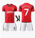 Manchester United Home Football Shirt Kids 23-24 No. 7 Ronaldo 28 28