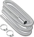 Air heater hose, 300 cm Ø 2.5 cm stainless steel exhaust pipe, parking heater pipe with 2 hose clamps, for parking heater 300CM
