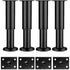 Adjustable Metal Furniture Legs - Set of 4 Sofa/Divan/Cabinet/Bed Legs - 18-30 cm Height Support Feet for Chair/Coffee Table/Dresser