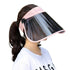 Visor Hat with HD Polarized Lenses, UV Protection, Adjustable Sweatband, Outdoor, Golf, Beach (Pink)