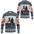 Santa Claus Darth Vader Ugly Christmas Sweater Star Wars The Mandalorian Men&