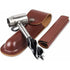 Manual drill, hand drill for woodworking with leather case for bushcraft settlers, woodworking wrench, outdoor wood drill, hole, wood plug