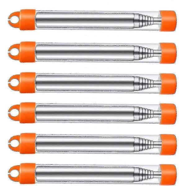 6-Pack Collapsible Stainless Steel Fire Bellows, Collapsible Outdoor Fire Bellows