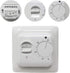 Manual Electric Underfloor Heating Thermostat with AC 220v 16a Probe, Mechanical Underfloor Heating Thermostat Control [Energy Class A+++] (x)