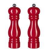 Salt and Pepper Mill Wooden Pepper Mill Salt Pepper Shaker With Adjustable Ceramic Rotor_Cheap Gifts 2pcs red