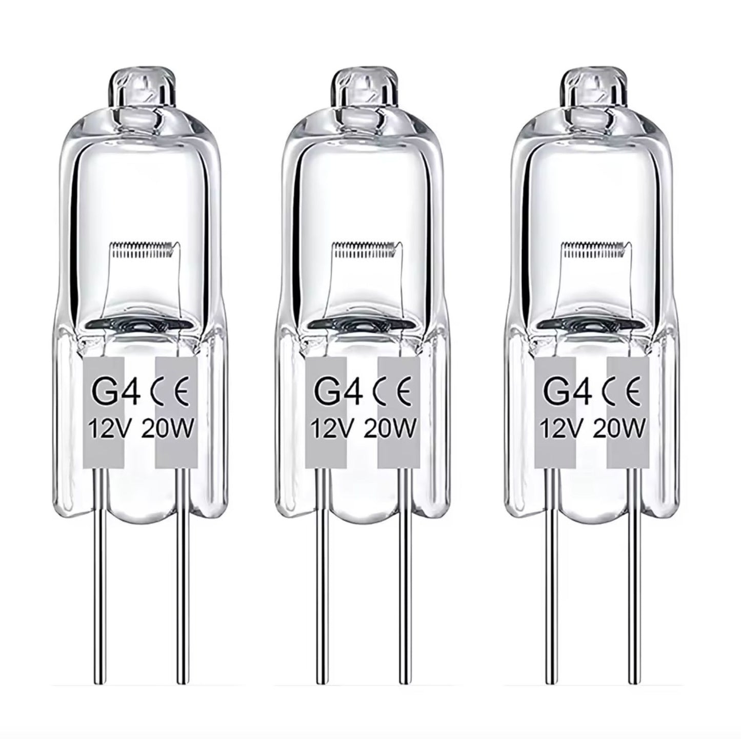 20-pack G4 halogen bulbs 20W 12V warm white