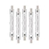 5-pack R7s Halogen Linear Light Bulbs 300W 230V, 118mm