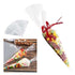 100-Pack Transparent Cellophane Cones and Bags