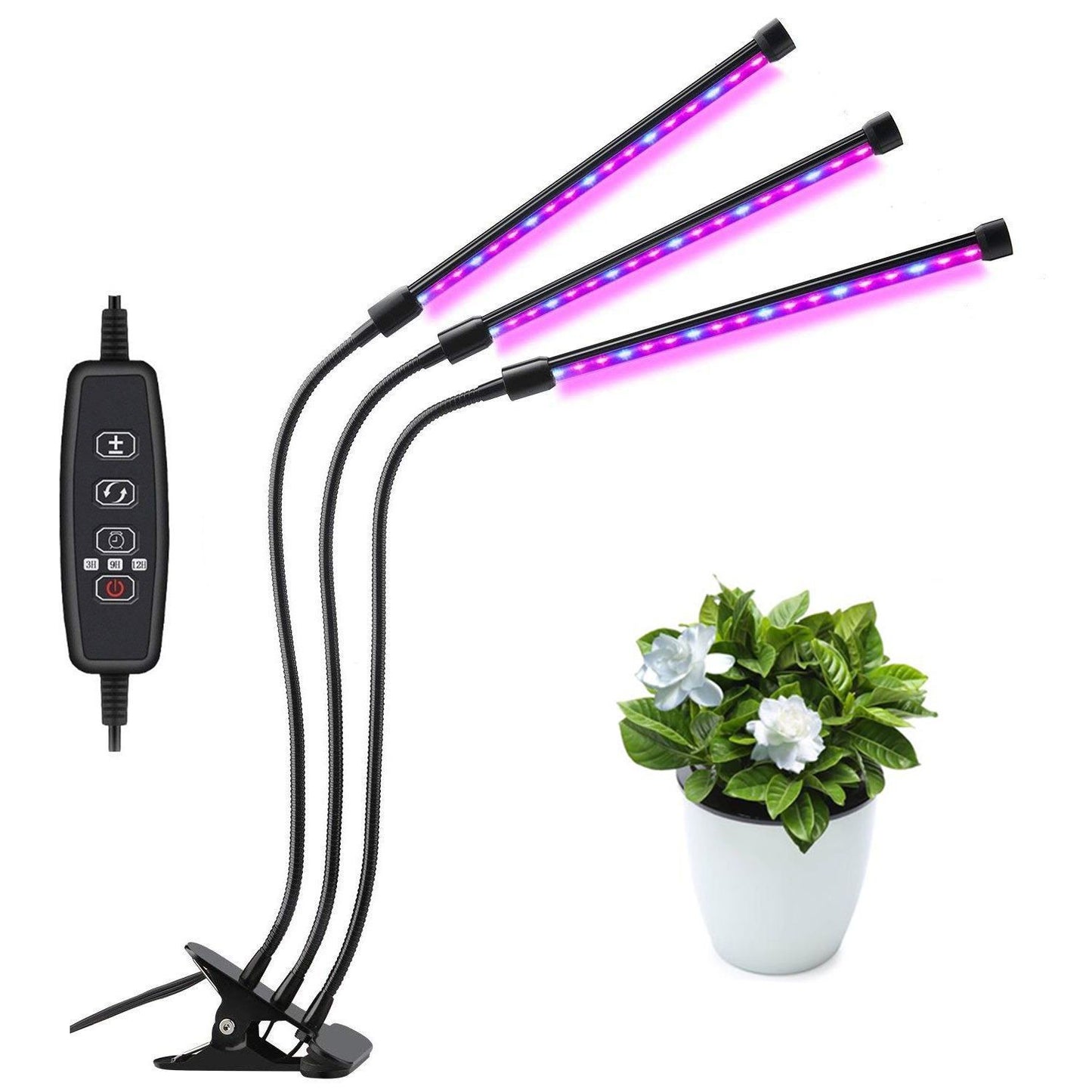 60 LED Full Spectrum Grow Light with 3 Timers, MultiColor