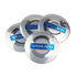 4-Pack Volvo Wheel Hub Emblem Center Caps, 64mm, Silver Blue