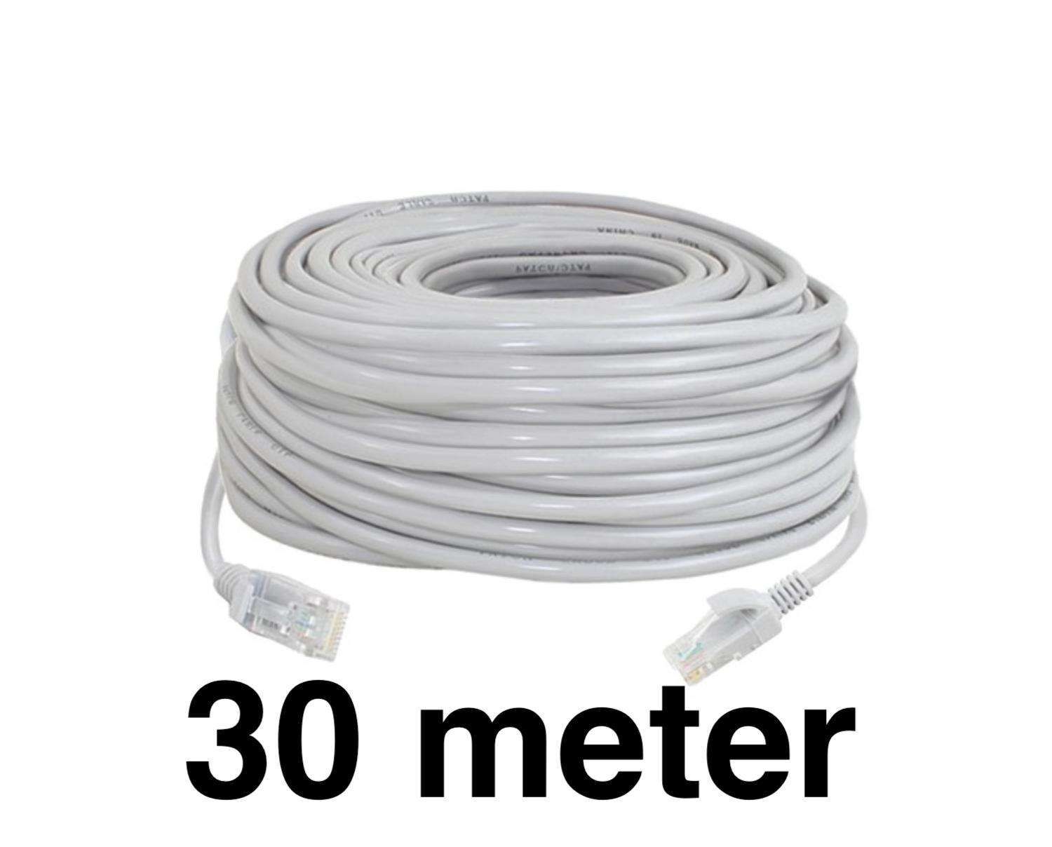 30m Cat5e Ethernet Cable, Grey