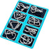 Blue Metal Puzzle Brain Teaser for Brain Training