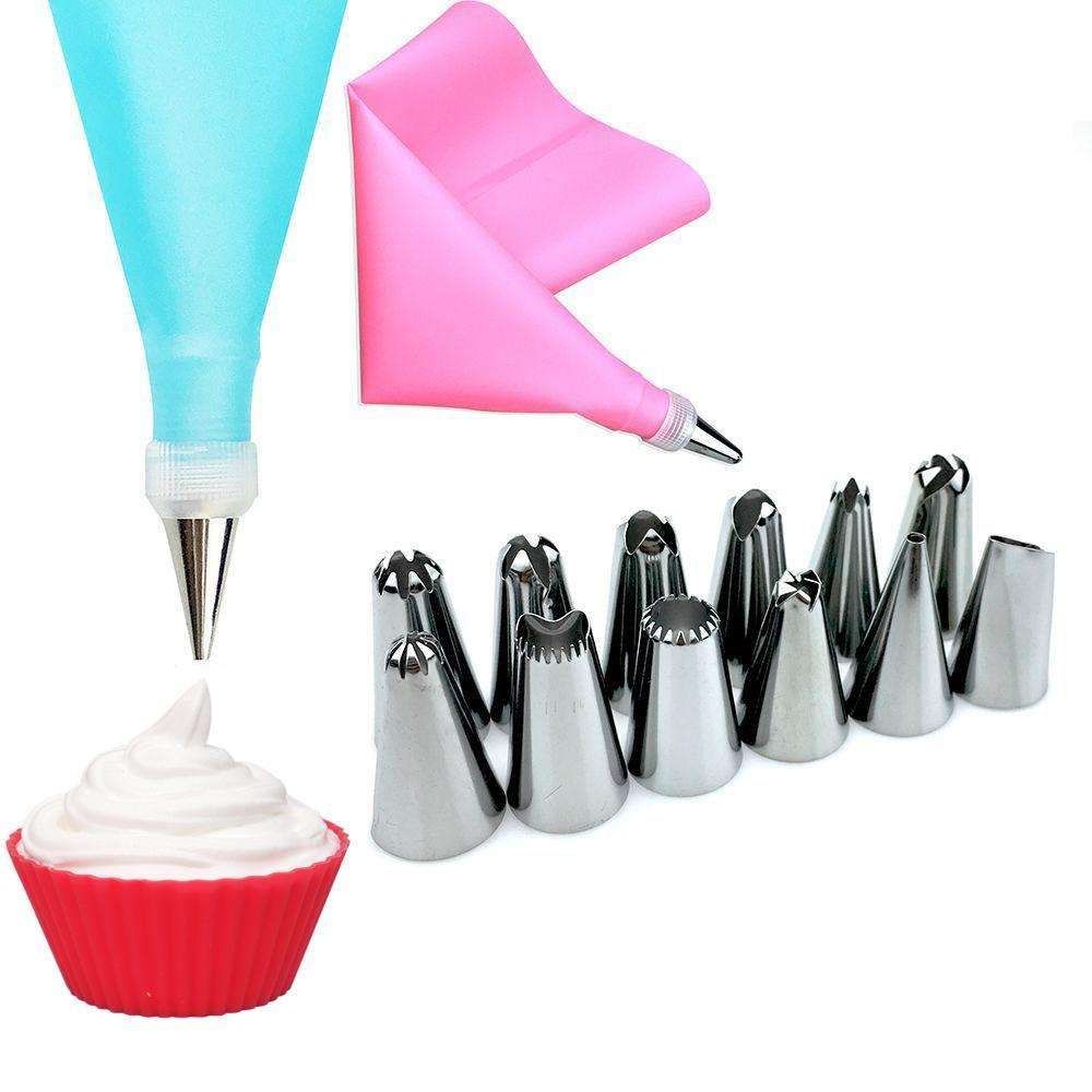 12-Pack Liquor Bag Kit with Tips, Pink