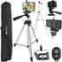 Phone Tripod Black, Mobile Camera Stand & Selfie Stick with Adjustable Height