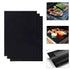 3pcs Non Stick Grill Mat Oven Baking Mat, 40x33cm, Black