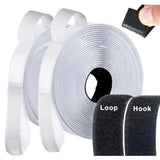 Self-Adhesive Velcro Tape 50m x 3cm, Black