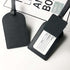 Luggage tag Black, Address tag Bag marking