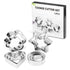 12pcs Baking Molds Cookie Cutters Gingerbread Molds, Silver