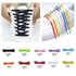 Elastic Shoelaces 1 pair, One size, Dark blue - No-Tie Design