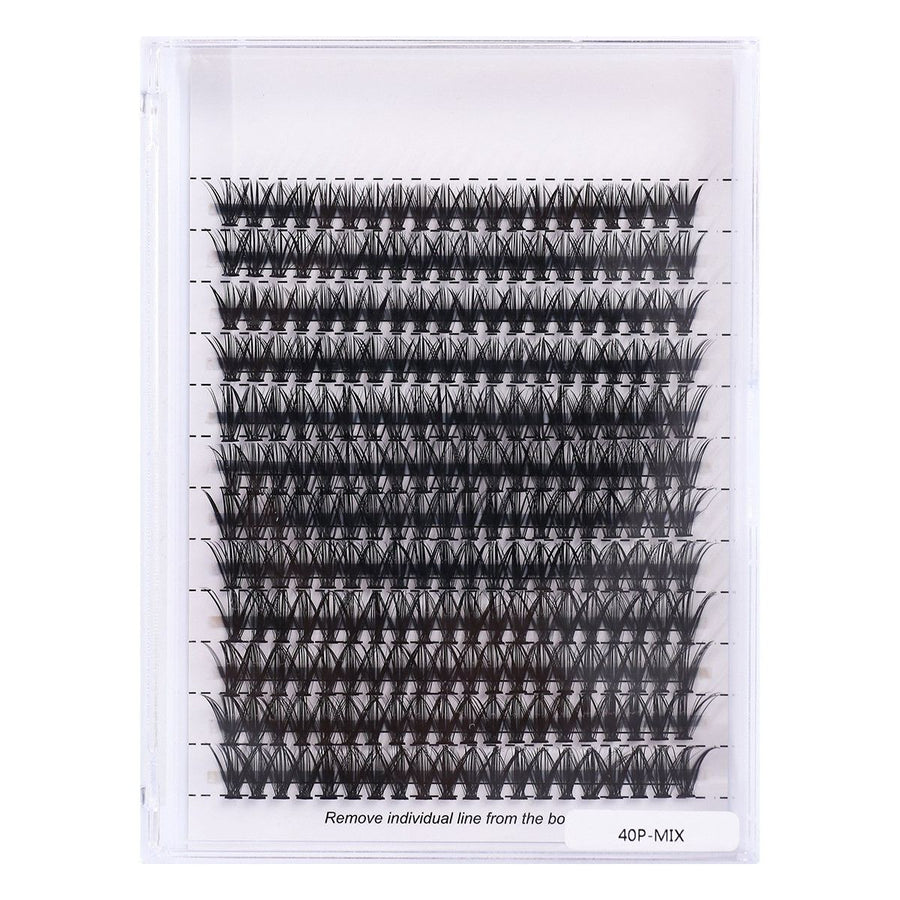 40p Individual False Eyelashes Natural Look Volume Lash, Black
