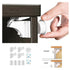 4pcs Child Lock Magnetic Drawer Lock, White