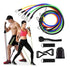 11-Piece Resistance Bands Set for Yoga and Rehab, MultiColor