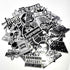 50pcs Waterproof Metal Stickers for Laptop Skate Fashion Graffiti, MultiColor