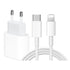 20W Fast Charger with USB-C to Lightning Cable 2m, White, Compatible with iPhone