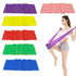 5 pcs Resistance Band, TPE Yoga Exercise Band for Rehab, Pink, One Size