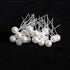 20 Pcs Wedding Hairpins with Pearls in White