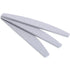 5-pack Nail File Half Moon Zebra, 100/100, Grey