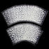 White nail decorations flowers stickers, 10 sheets