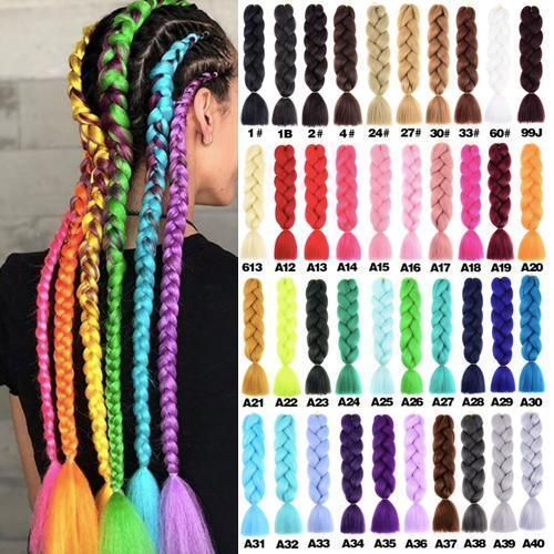 Gradient reggae braids, 6 giant braids, cerise