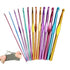 14pcs Aluminum Crochet Hooks, Multicolor Knitting Kit