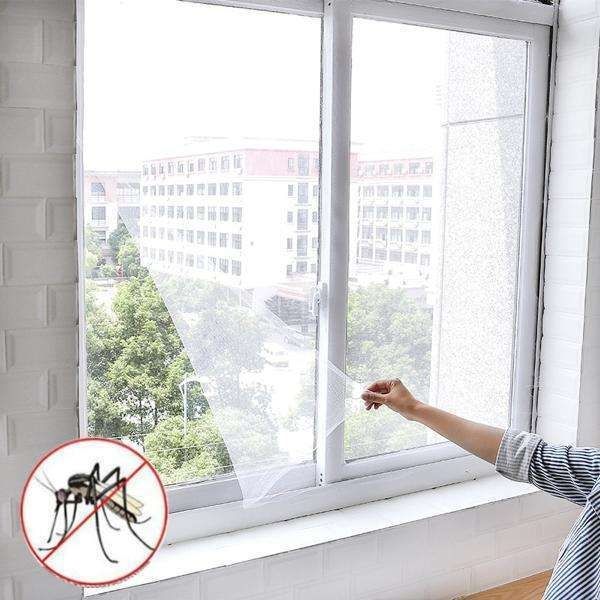 Mosquito Net White 130x150cm Cuttable, for Windows