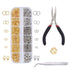 Jewelry Making Kit with Pliers, Wire and Rings - DIY Silver Gold Craft Supplies