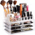 Acrylic Makeup Organizer 4 Drawers Transparent Makeup Stand